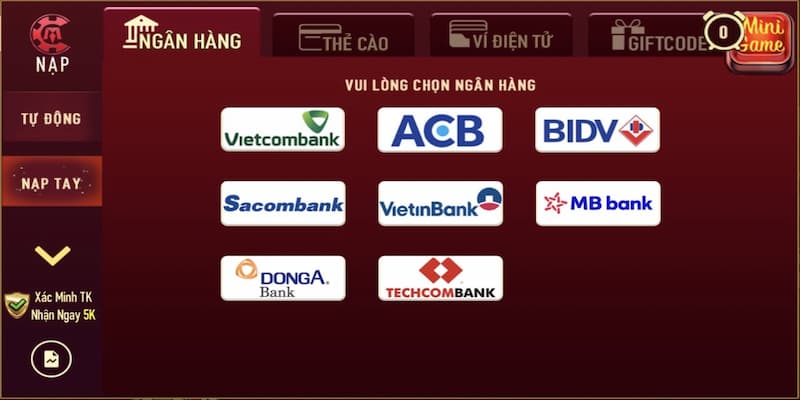 giới thiệu manclub Giới thiệu ManClub - Quy trình nạp rút tiền