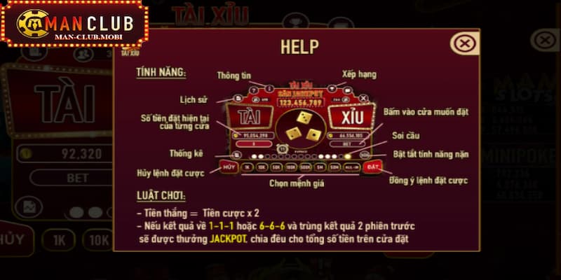 tài xỉu Những tính năng đặc biệt trong game tài xỉu Manclub