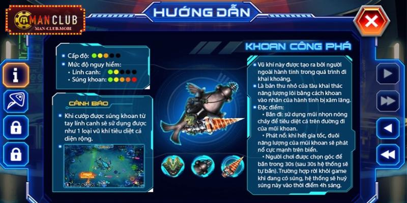 Mib bắn cá vũ trụ Bắn cá vũ trụ tại Manclub sở hữu giao diện sắc nét